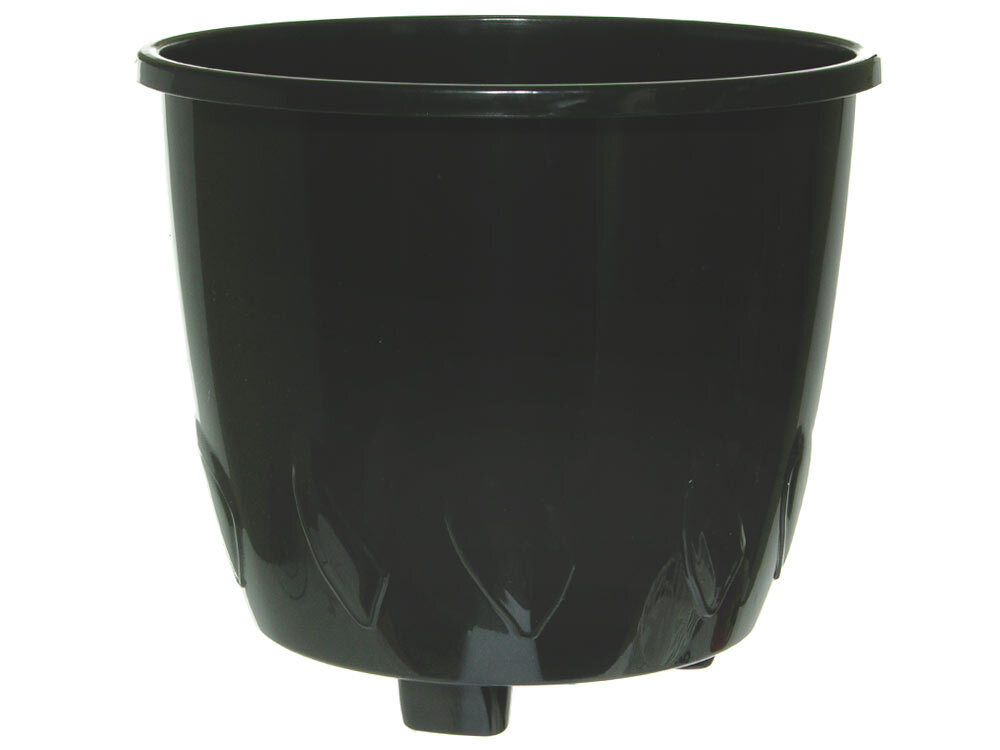 Кашпо Форест 3л, белый/чёрный