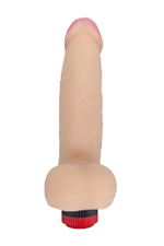 Телесный вибромассажёр HUMAN COPY 5,5 - 17 см. (Цвет: телесный)