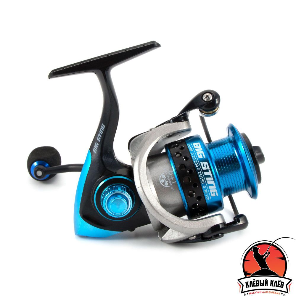Катушка безынерционная Namazu Big Sting BS2000, 6+1 подш., метал. шпуля + запасная графит. шпуля/20/