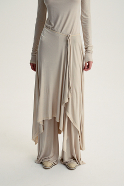 Баска на завязках бежевая