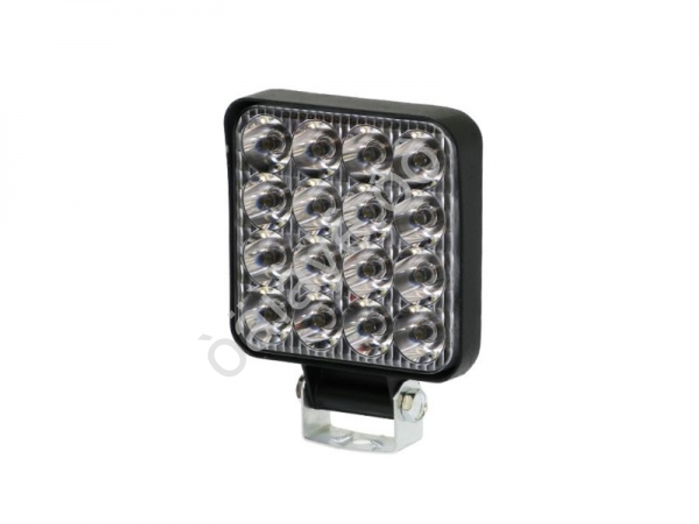 Прожектор LED -квадрат 16W ( 85*85*20) 16LED 16*1Вт (12-36в) M5 шт 12в161