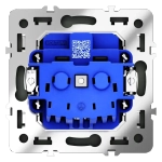 Розетка встраиваемая VOLTUM S70 с заземлением и защитными шторками, 16А, (черный матовый)
