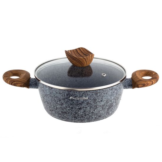 Набор посуды 12 предметов Kamille KM-4440 из алюминия с мраморным покрытием