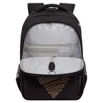 Рюкзак GRIZZLY школьный, анатомическая спинка, 2 отделения, для девочек, "DIAMOND HEART", 39х30х20 см, RG-568-3/1