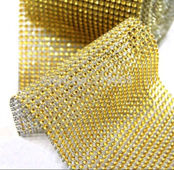 Лента декоративная «Золотые стразы»