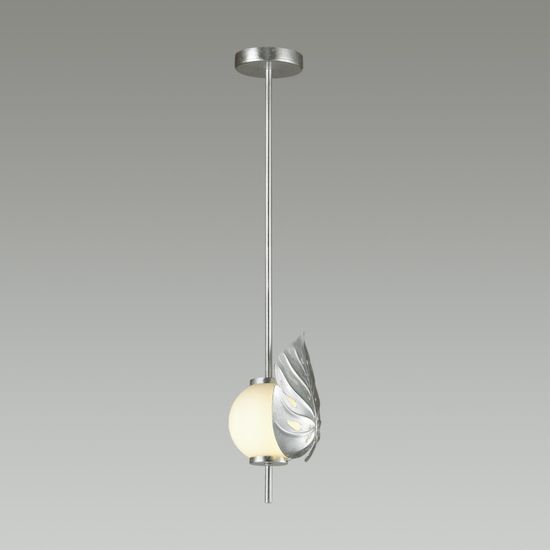 4865/1A MODERN ODL_EX22 81 серебристый/белый/стекло Подвес E14 1*40W JUNGLE