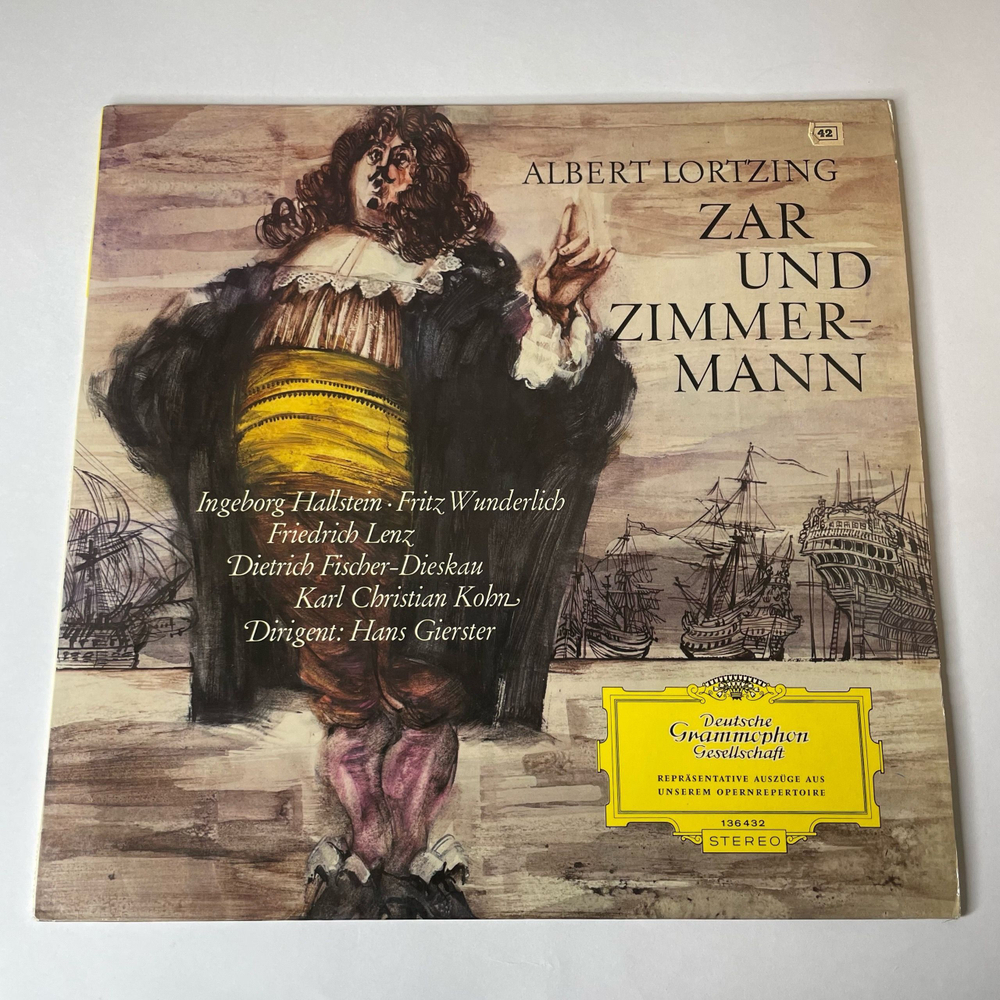 Винтажная виниловая пластинка LP Albert Lortzing , Zar Und Zimmermann Опера Царь и Плотник (Германия 1967)