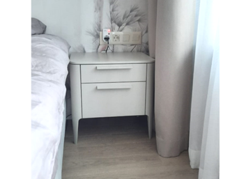 Тумба прикроватная Type 2 ящика ширина 50 см (серо-бежевый)