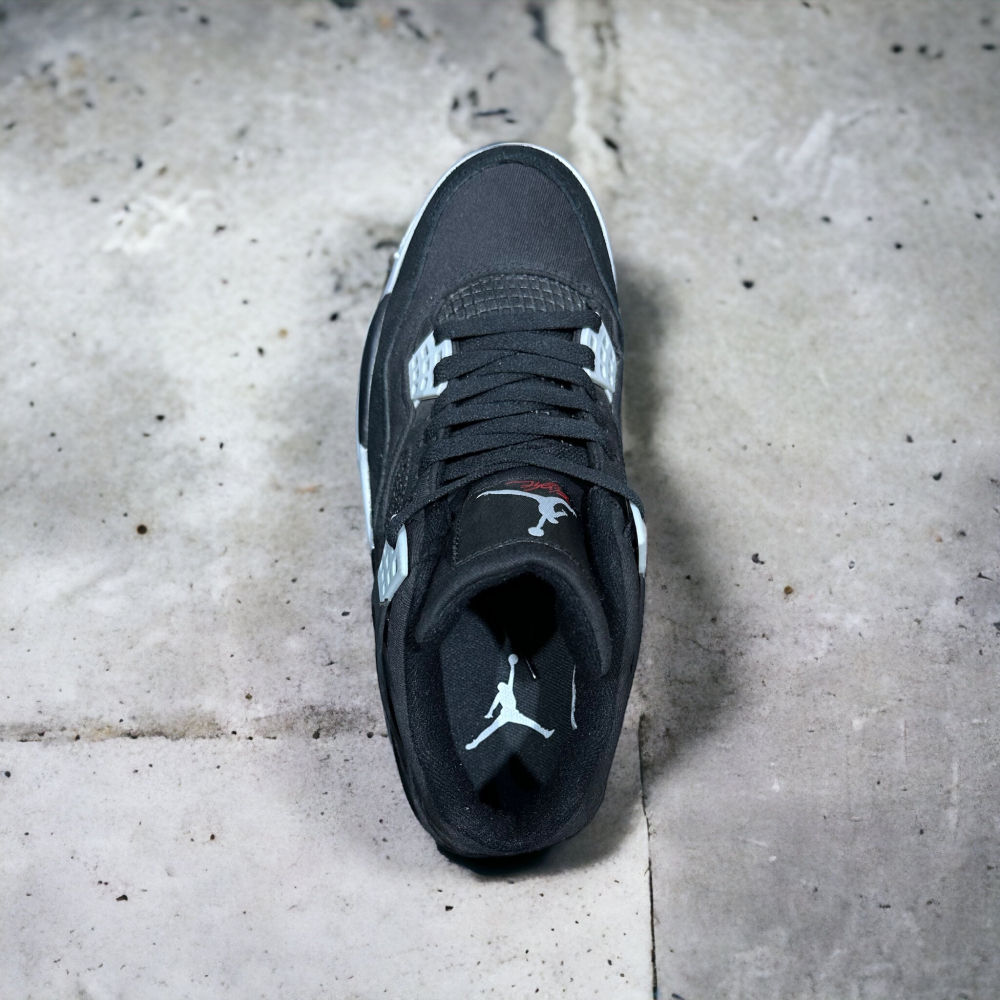 Nike Air Jordan 4 • Black Canvas