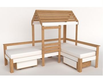 Кровать-домик АВАРА-4 с ящиками левая