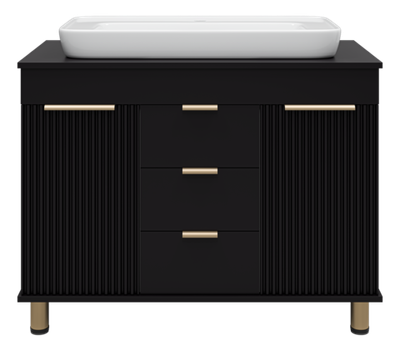 Тумба под раковину Brevita Enfida 100 (черная)