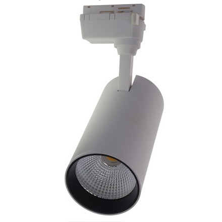 ULB-Q277 40W-4000К WHITE Светильник-прожектор светодиодный трековый. 3400 Лм. Белый свет 4000К. Корпус белый. ТМ Volpe
