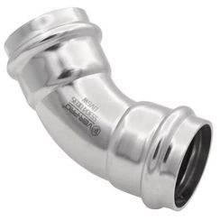 Уголок VIEIR 45 град. вн/вн нерж. сталь 15×15 VER-PRO (100/5)