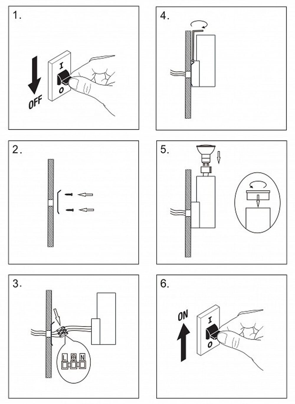 Накладной светильник Denkirs SCOPE DK5021-BK