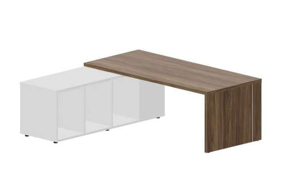 Стол на опорной сервисной тумбе (левый) 200(+0/15/30)х180х73.5см