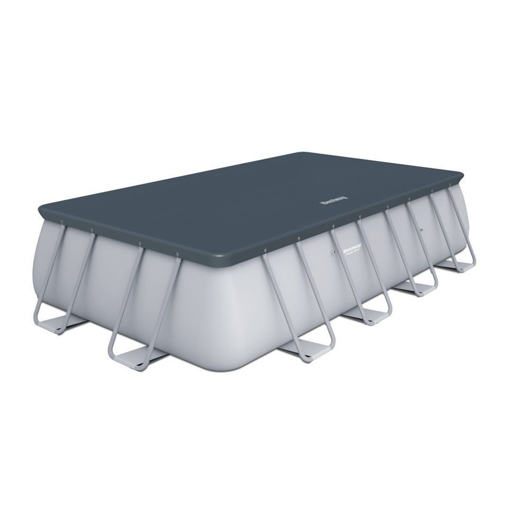 Каркасный прямоугольный бассейн Bestway Steel 56475 (732х366х132 см) с песочным фильтром, лестницей и тентом
