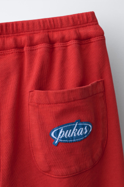 ZARA X PUKAS БРЮКИ WIDE LEG PUKAS SURF, КРАСНЫЙ