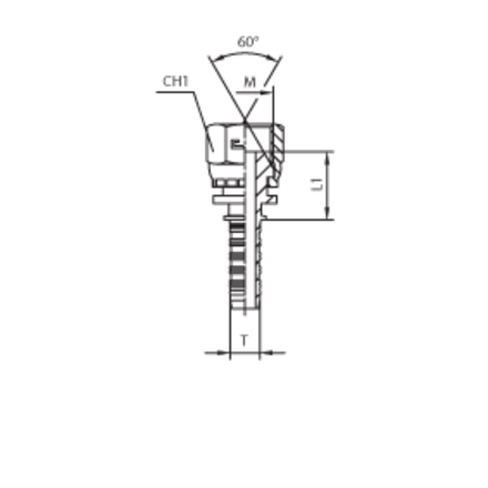 Фитинг DN 12 DKM (Г) 20x1.5 CAST