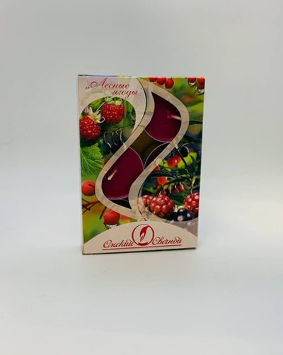 Свеча чайная ароматическая 6шт. в под.коробке «Лесные ягоды»