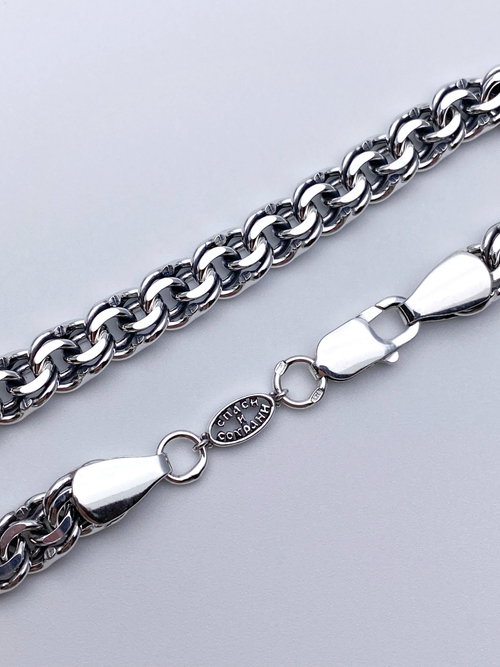 Браслет БС130 А Ч. (Ag 925)