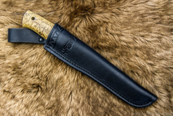 Туристический нож Кузьмич 440С Карельская Берёза