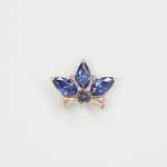 Royal Lily tops with Semi-Precious stones