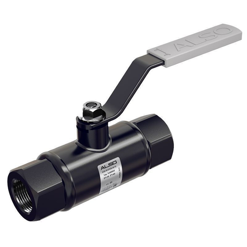 Кран стальной шаровой цельносварной ALSO КШ.М.П/П, DN-15 PN-40, длина-135мм, полнопроходной, муфта-муфта с ручкой