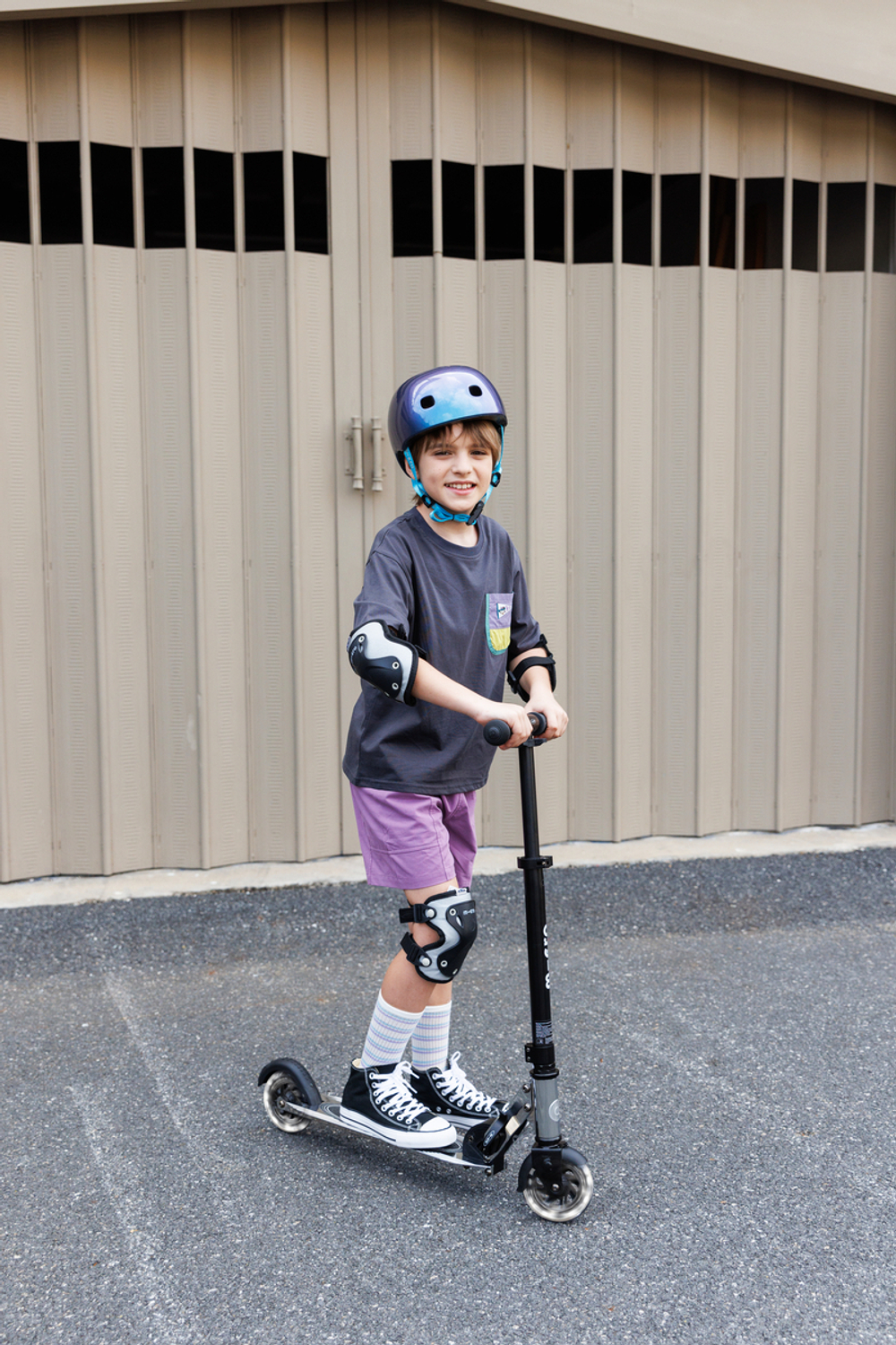 Шлем Micro - Неохром синий (S) BOX