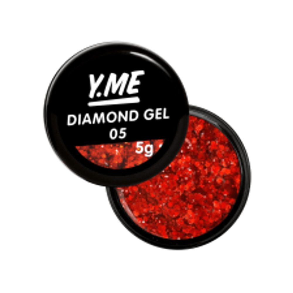 Y.me Diamond Gel (шестигранники) 05, 5мл.