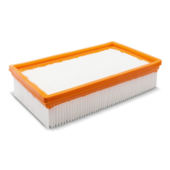 Плоский складчатый фильтр, из полиэфирного шелка 69043600