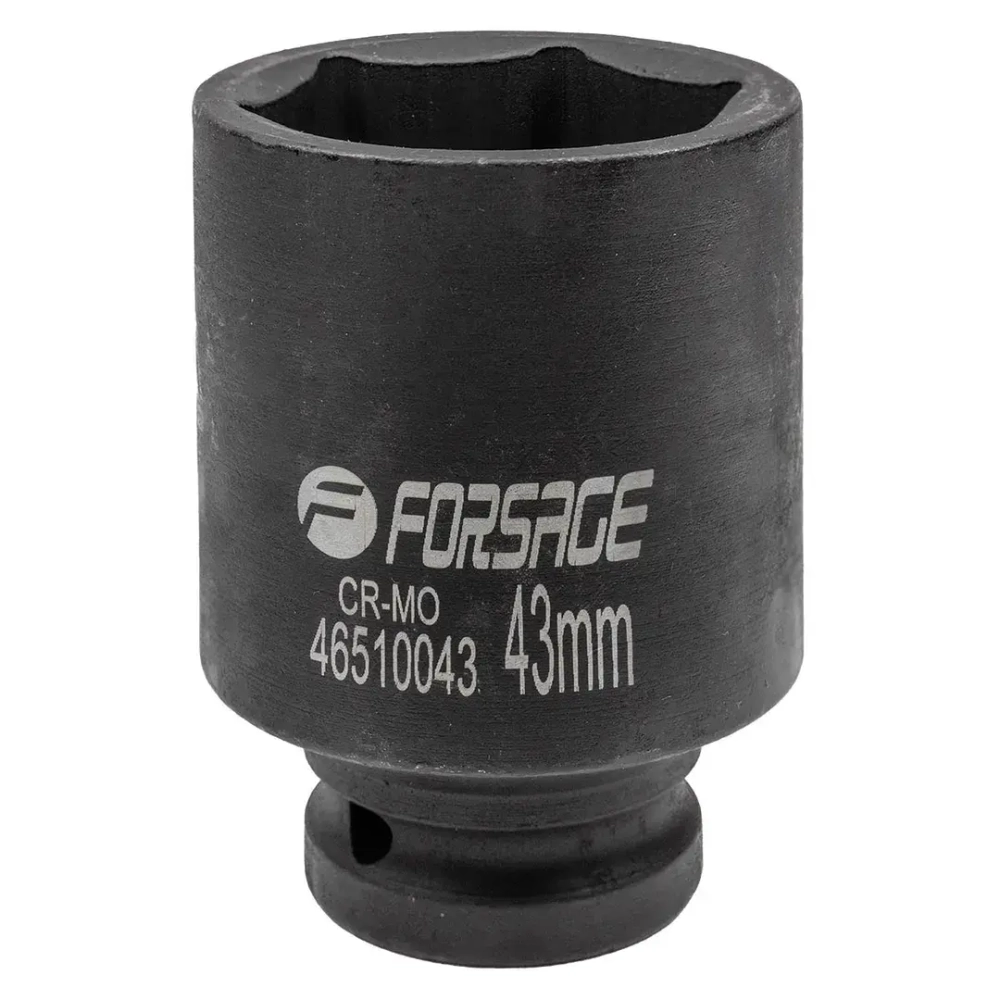 Головка ударная глубокая 3/4'', 43мм (6гр.) Forsage F-46510043