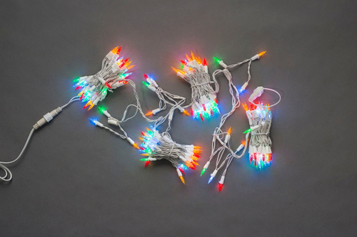 LED-RPL-RE-SMT-200-220V-M/DG &quot;Бахрома&quot;-капсулы, длина 5м, 200 диодов, мульти, бел.пр