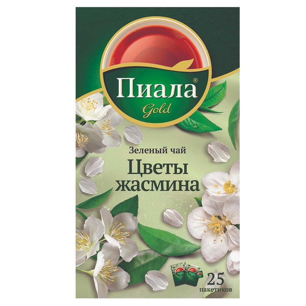 Чай зеленый Пиала цветы жасмина 25 пакетиков