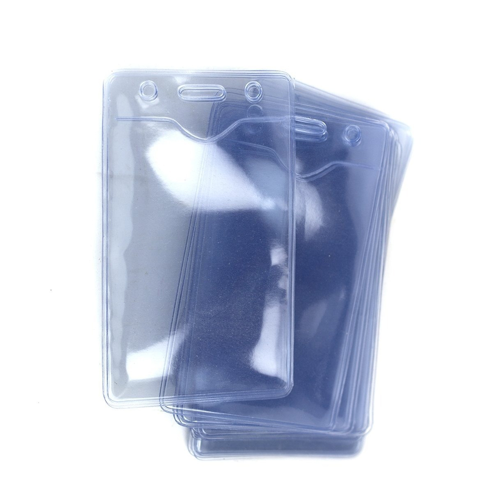 Бейдж вертикальный Alingar, 6,3 см х 10,0 см, ПВХ, прозрачный