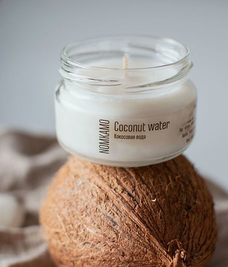 №68 Кокосовая вода, ароматическая свеча Library, Nomkamo