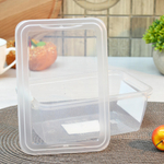 Контейнер 1л с защелками прямоугольный "Helsinki", натуральный