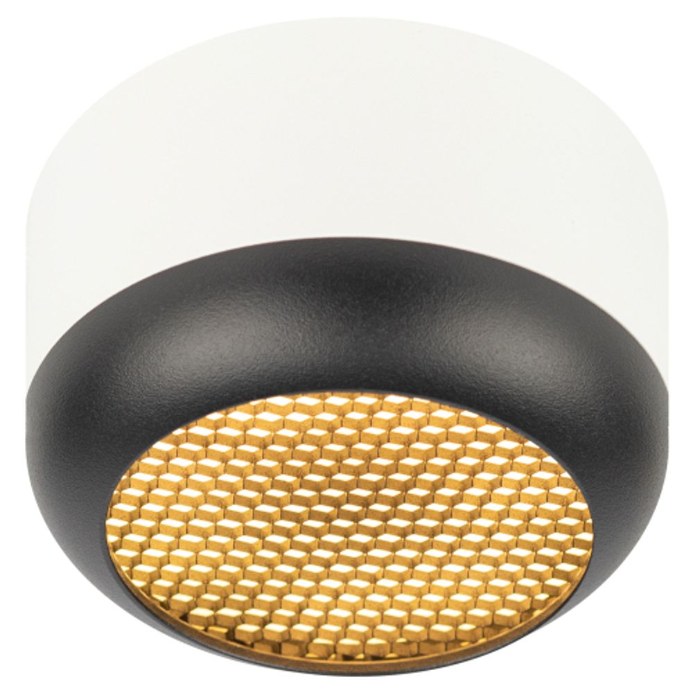 Светильник настенно-потолочный спот ЭРА OL56 WH/BK под лампу GX53 белый/черный IP20