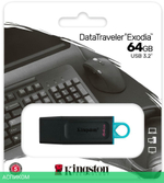 USB Flash-накопитель Kingston Exodia 64GB Black/Blue (DTX/64GB)