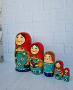Матрешка "с курочкой" традиция 5мест