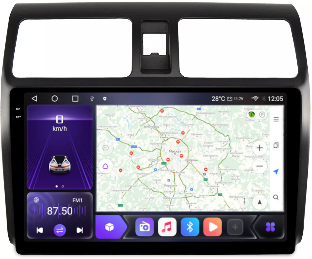 Магнитола для Suzuki Swift 2004-2010 - Carmedia OL-1622 QLed+2K, Android 12, TS10,  CarPlay, 4G SIM-слот
