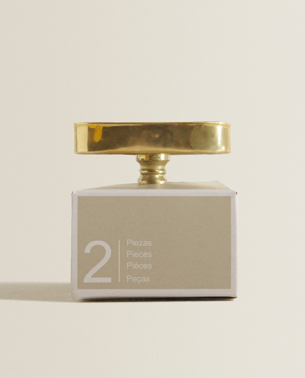 ZARA HOME ОВАЛЬНАЯ МЕБЕЛЬНАЯ РУЧКА ИЗ МРАМОРА (НАБОР ИЗ 2 ШТ.)