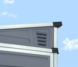 Сарай из поликарбоната Palram SkyLight Pent 4x6 grey