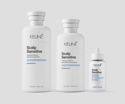 Кейс Успокаивающий Уход CARE SCALP SENSITIVE Keune (шампунь, кондиционер, сыворотка)