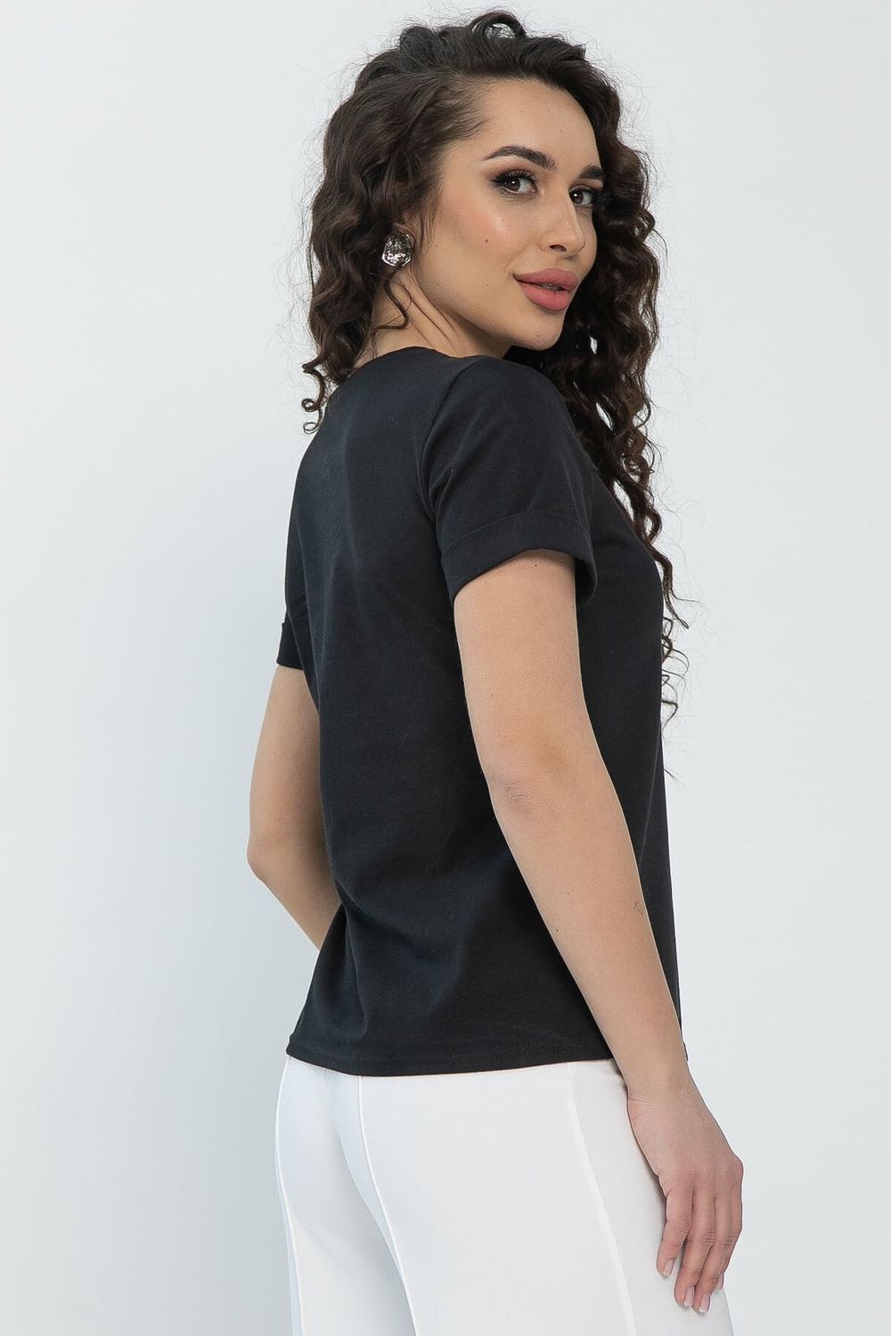 Футболка Дорис (черная) Б13352-50М LT Collection