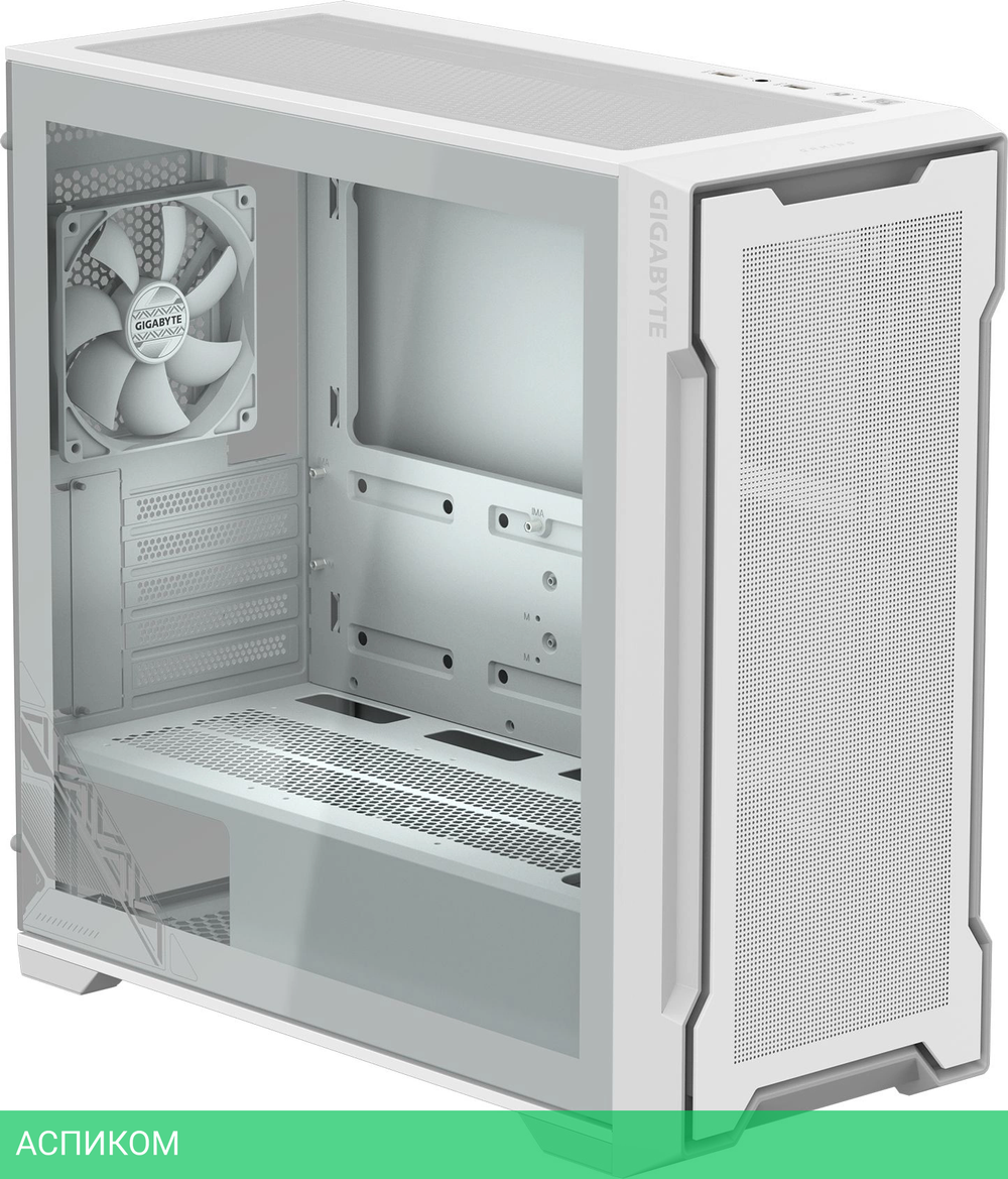 Корпус Gigabyte C102 Glass Ice без БП белый (GB-C102GI)
