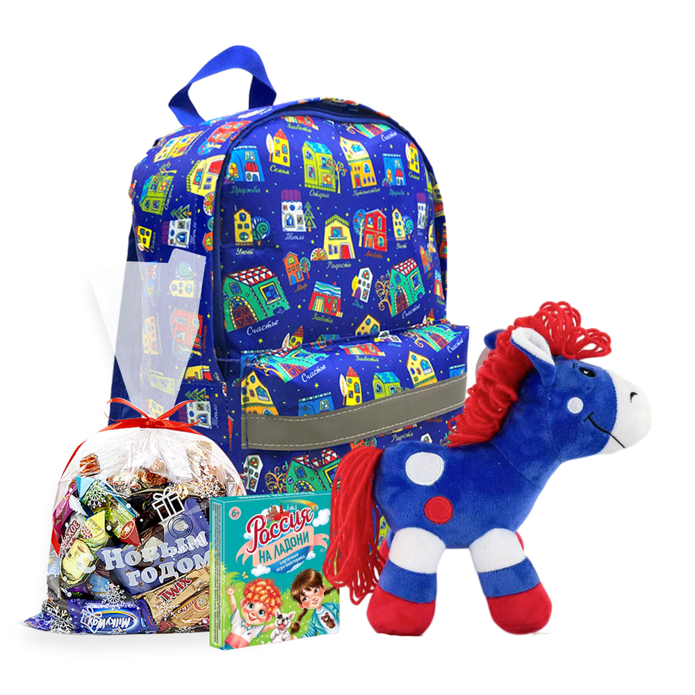 Детский новогодний подарок с символом года "Зимние забавы"