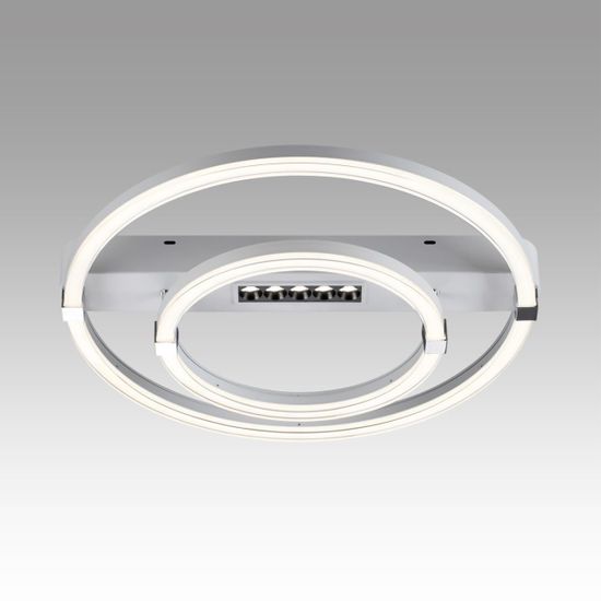 7665/55LR MITRA LED SN 64 Светильник пластик/белый LED 55Вт 3000-4000-6000K 545х505 IP20 пульт ДУ TRECKY