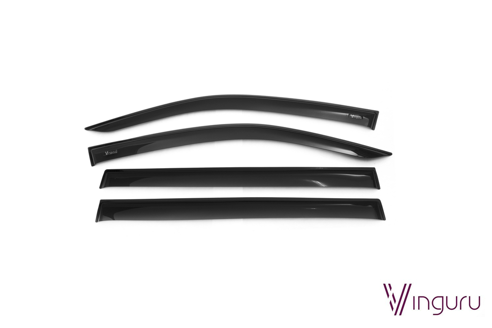 Дефлекторы окон Vinguru TOYOTA Highlander III 2013-2016, 2016-2019, 2019- , крос, AFV63913