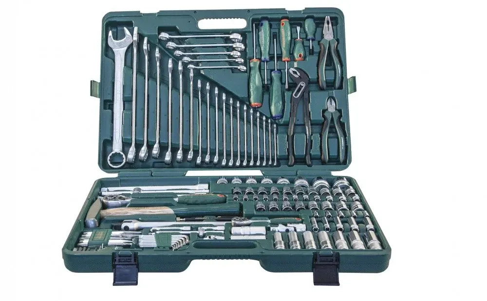 Jonnesway S04H524127S (S04H524127S18) Набор инструмента универсальный 1/2", 1/4"DR, 127 предметов