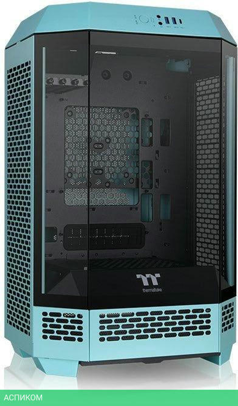 Корпус Thermaltake The Tower 300 Turquoise без БП голубой (CA-1Y4-00SBWN-00)